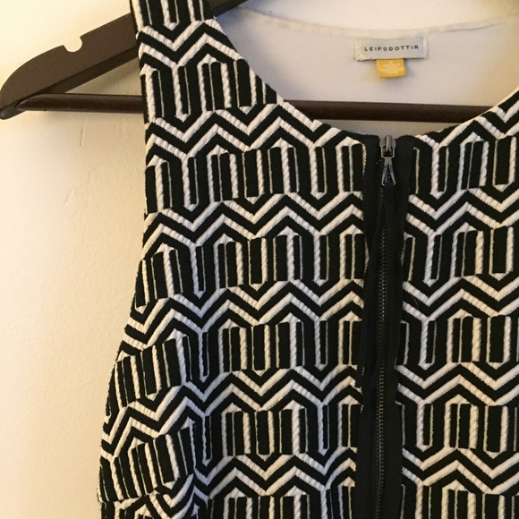 Anthropologie Tonnelle Zip-Front Dress- Black - Picture 4 of 4